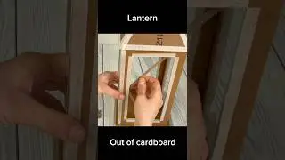 Making lantern out of cardboard