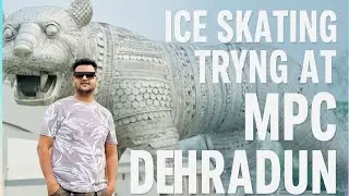 Learning Ice Skating with No Experience 👍  MPC Dehradun @avirajdobriyal