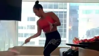 Racquet practice but no tennis balls as Watson trains in quarantine