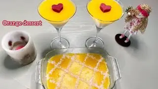 Dessert cup for party - delicious orange dessert