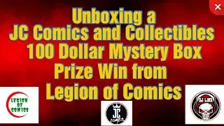 JC Comics and Collectibles Mystery Box Win