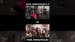 Thor vs Eddie Hall Squat Bench and Deadlift