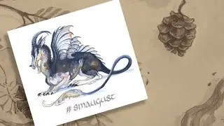 Gouache Timelapse Painting II // Capricorn-inspired Dragon // Mary Sanche