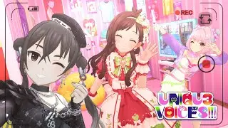 「デレステ」UNIQU3 VOICES!!! (Game ver.) 辻野あかり、砂塚あきら、夢見りあむ SSR
