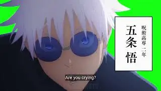 Are You Crying Gojo Came To Save Utahime - English_Japanese voice | @chromakuts