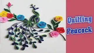 Paper || How to Make Paper Quilling Peacock || Quill Peacock Tutorial || Siri Art&Craft ||