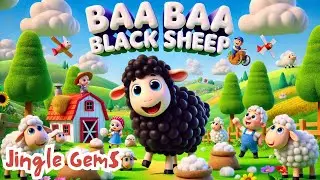 Baa Baa Black Sheep | ‪@jinglegems  Nursery Rhymes & Kids Songs