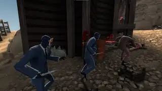 Double Spy Tag-Teaming (TF2)