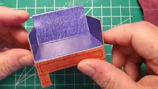 Cut and Fold Paper Doll House Furniture: Armchair 2; Part 1 of 4