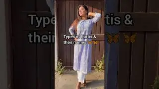 Types of kurtis & their names l🦋🦋|| Simran Brar|| #youtubeshorts #viral #trend
