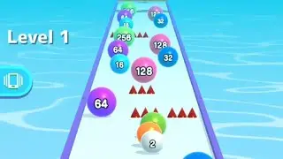 Ball Run 2048 - Gameplay Walkthrough - Levels 1 - 10