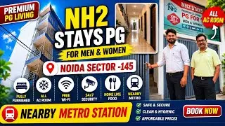 PG House for Men & Women Near Noida Sector 145 Metro Station Aqua Line #pg #guesthouse #ntaneet2025