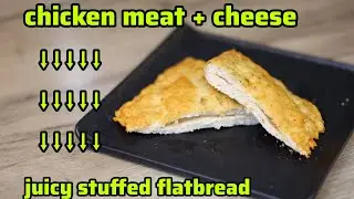 Juicy chicken patty with cheese &mdash; baked, not fried / no oil #projectoffood 