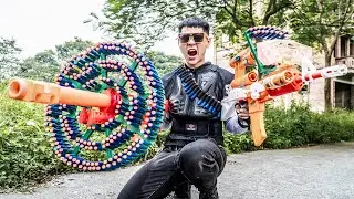 Nerf Guns War : Couple Girl S.W.A.T SEAL Team Link Fight Super Boss VIP Dangerous Criminal Group