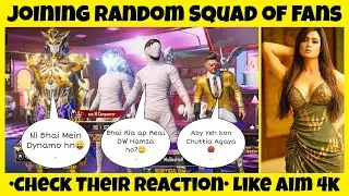 Joining Random Fans Squad Of girls Like A Rich bot || most funny video op rection ||DW HAMZA GAMING