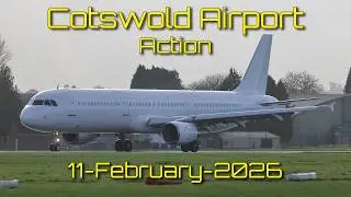 Titan Airways A321 &ldquo;Zap801&rdquo; LiDAR Flight Trials at Cotswold Airport | Multiple Landings & Departures