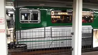 Boston MBTA New Green Line Trains Departing Park Street Station ( New Trains in service ) 1/9/2020