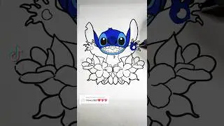 #stitch #ohana #coloring #drawing #satisfying #viral #fypシ #foryou #cute #fyp #shorts
