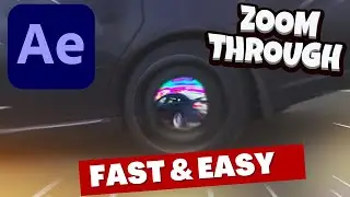 How to transition zoom through objects for your music videos