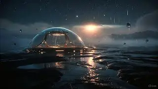 Alien Rain Sounds for Deep Sleep 🌧️ Sci-Fi Planet Ambience | Deep Sleep