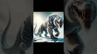 White Tiger vs Crocodile on Steroids AI Simulation Showdown #animals #animal
