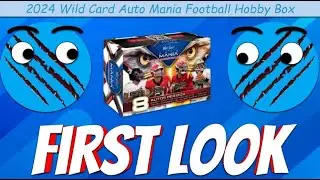 *ПЕРВЫЙ ВЗГЛЯД* 2024 Wild Card Auto Mania American Football Hobby Box