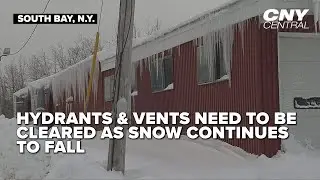 Fire department urges residents to clear hydrants and vents during heavy snow