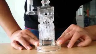 Fab Egg glass bongs dab rigs oil rigs Glass water pipes with birdcage perc 14.5mm joint size