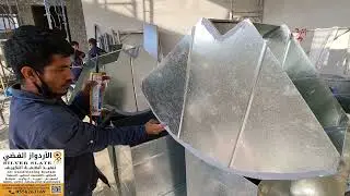 مراحل تركيب مجاري الهواء  لأنظمة التكييف الكونسيلد المخفي