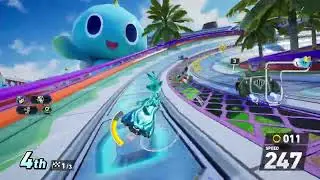 Sonic Racing: CrossWorlds Cyan Blaze A.I custom matches(Super Sonic Speed Hard)