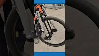 Testing Bicycle Front Suspension System with Rotating Wheel Setup #engineering #bicycle