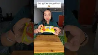 Trying Maggi ka Viral Hack 😜😱 will it work? #Shorts #Maggi #food