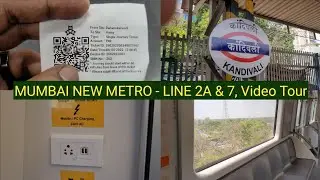 MUMBAI NEW METRO - Line 2A & 7 FULL VIDEO TOUR | Mumbai metro virtual tour | Aarey metro