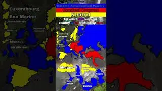 Entente Powers vs Central Powers in Europe