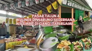 BLITAR VIRAL‼️KULINER DI WARUNG NYLEMPIT DI GANG, DAN JAJAN DI PASAR TALUN⁉️
