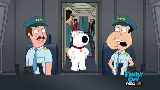 Brian “Lands” a Plane safely ?! Quagmire and his co-pilot fall sick mid-air | Family Guy funny