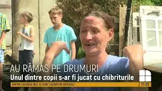 Un incendiu violent le-a făcut casa scrum. O familie cu cinci copii din raionul Călăraşi