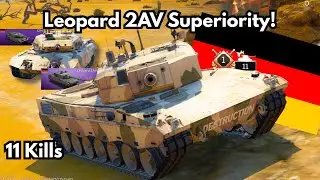 Leopard 2AV Superiority! | War Thunder Mobile 