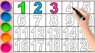 Numbers Tracing 1&ndash;20 ✍️ | Kids Writing Practice | Fun Learning