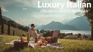 Luxury Italian Lakeside Picnic | Traditional Italian Music & Mediterranean Views