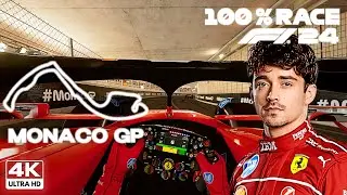 Awakening the Nightmare - Charles Leclerc's Ferrari SF-24 | F1 4K Monaco GP 100% Race Gameplay