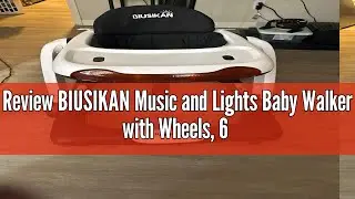 Review BIUSIKAN Music and Lights Baby Walker with Wheels, 6 in 1 Baby Activity Center w/Ergonomic ba