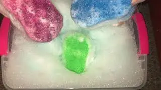 ASMR Plastic Sponge Squeeze