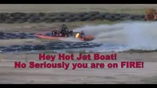 Jet Boat Fire causes an unscheduled pit stop!