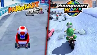 DK Pass Comparison - Mario Kart World V.S. Mario Kart DS