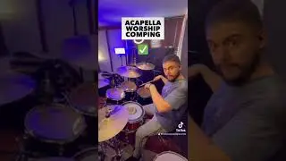 Acapella Worship Comping - bateria drums #tutorial #shorts
