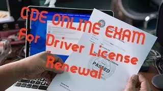 CDE ONLINE VALIDATION 👉🚘EXAM FOR RENEWAL OF DRIVERS LICENSE