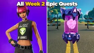 Fortnite All Week 2 Epic Quests Guide & Alien Artifact Locations