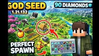 Minecraft Bedrock Best Seed Ever! &ndash; Village, Portal & OP Loot at Spawn😄🌱