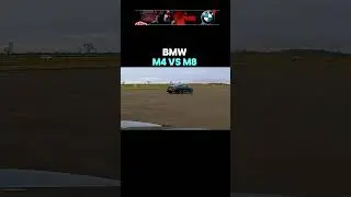 M4 vs M8 Drag Race &ndash; Who Wins? Shocking Result! #bmw #race #shorts
